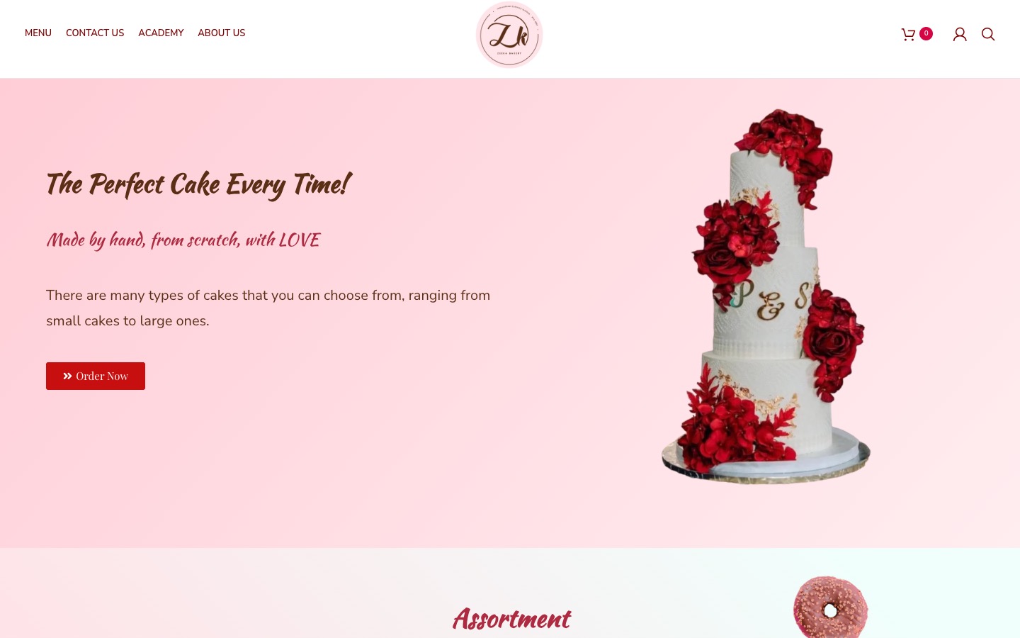 The current homepage